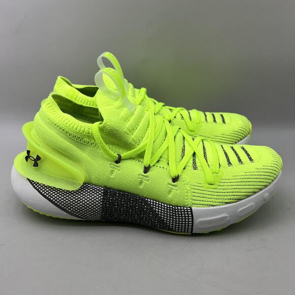 Under Armour HOVR Phantom 3 Shoes Mens Size 8 Neon Green Running Knit Sneakers - Picture 1 of 8